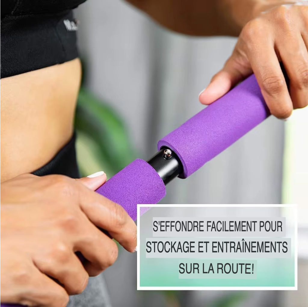 Barre Multifonctionnelle de Pilates Avec Corde de Tension