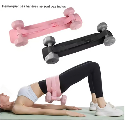 Ceinture de Fitness Avec Poids Réglable pour L'entraînement à Domicile - Kit de 2 Ceintures